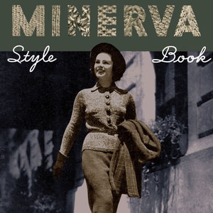 Libro de tejido vintage Minerva: Patrones de moda femenina de los años 30 (PDF)
