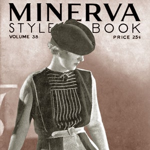 Minerva #38 c. 1934 - Vintage Pattern for Wedding Dress & More Women's Fashions (PDF Ebook - Digital Download)