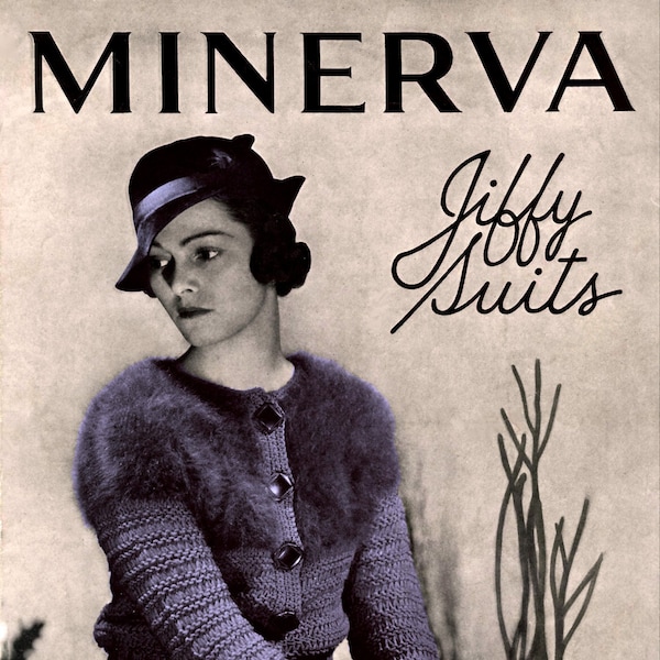 Minerva #37A c. 1934 - Vintage 1930's Era Knitting Patterns for Women's Fashions (PDF Ebook - Digital Download)