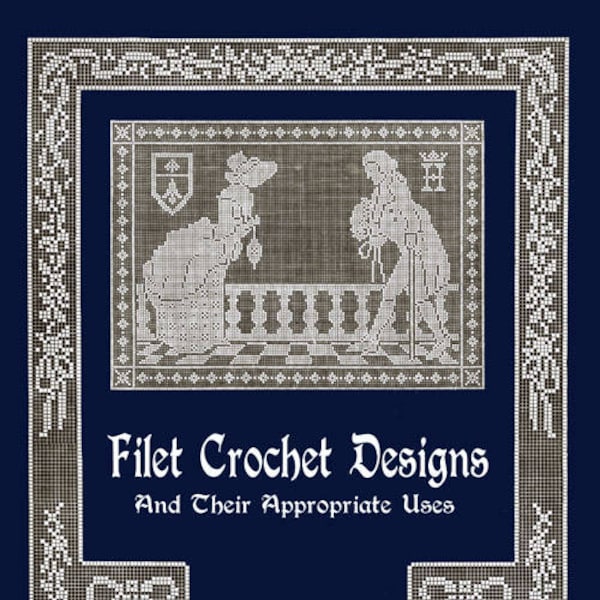 Anne Orr #8 c.1916 (PDF - Ebook - Digital Download)  Vintage Filet Crochet Designs and Patterns