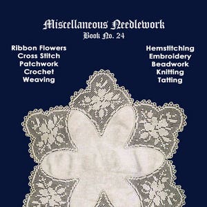 Anne Orr #24 c.1923 (PDF - EBook - Digital Download)  Miscellaneous Filet Crochet & Cross Stitch Patterns for Home