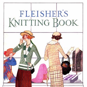 Fleisher's #104 c.1923 Flapper Style Fashions Knitting Pattern Book (PDF - EBook - Digital Download)