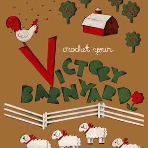 Nostalgic Crochet Toy Patterns from the 1940&#39;s, Victory Barnyard - Spool Cotton #204 c.1943 (PDF eBook Digital Download)