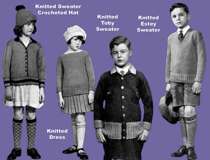 Fleisher's Knitting & Crochet Manual #22 c.1925 HUGE Pattern Book of 1920s Fashions for Women Men and Children eBook (PDF Download) image 18