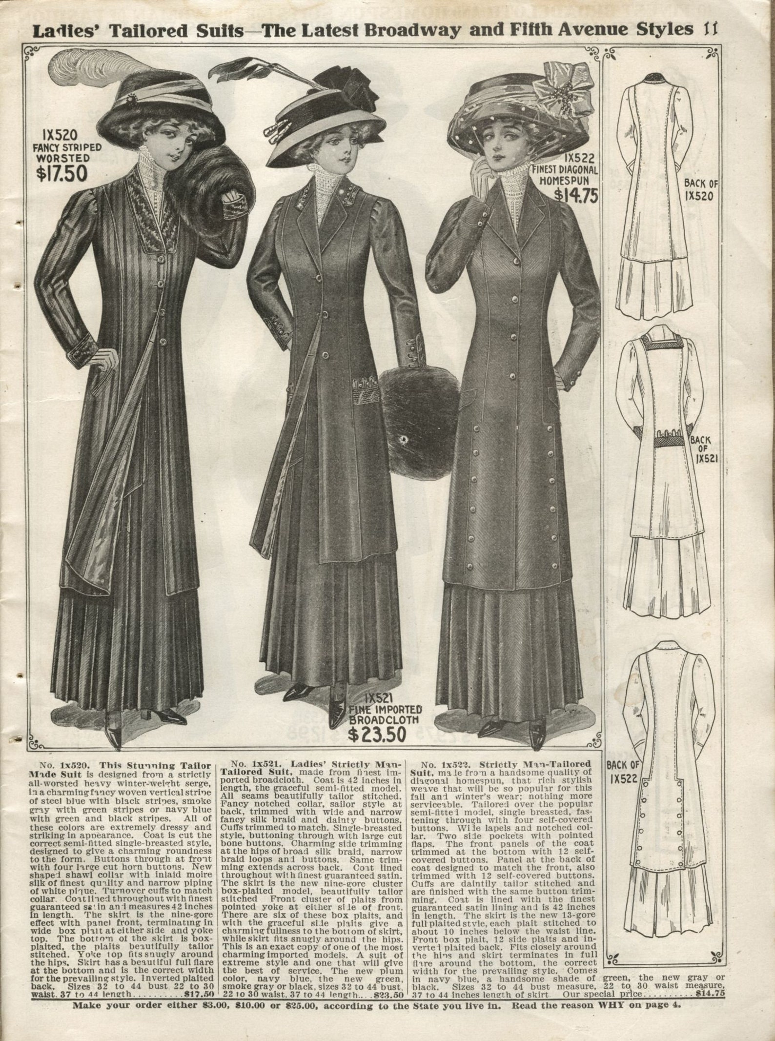 Vintage Catalog Bellas Hess C.1909/10 Fall and Winter PDF Etsy