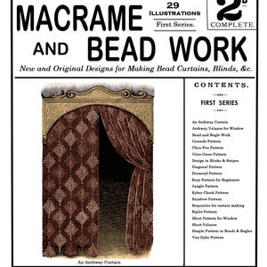 Weldon's 2D #126 c.1895 - Macrame & Bead Work Curtains (PDF)