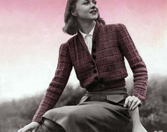 Bear Brand & Bucilla #314 c.1940 - Thirties Era Fashion Knitting Patterns for Women (PDF EBook DIgital Download) Plus FREE Bonus Book!