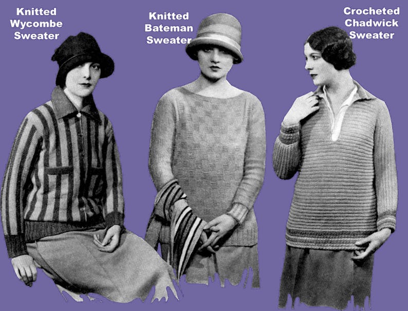 Fleisher's Knitting & Crochet Manual #22 c.1925 HUGE Pattern Book of 1920s Fashions for Women Men and Children eBook (PDF Download) image 8