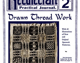 Needlecraft Practical Journal #25 c.1903 (PDF - Ebook - Digital Download) - Drawn Thread Work