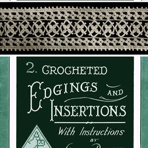 Augusta Pfeuffer #2 c.1915 (PDF - EBook - Digital Download) Pattern Book of Crochet Edgings & Insertions