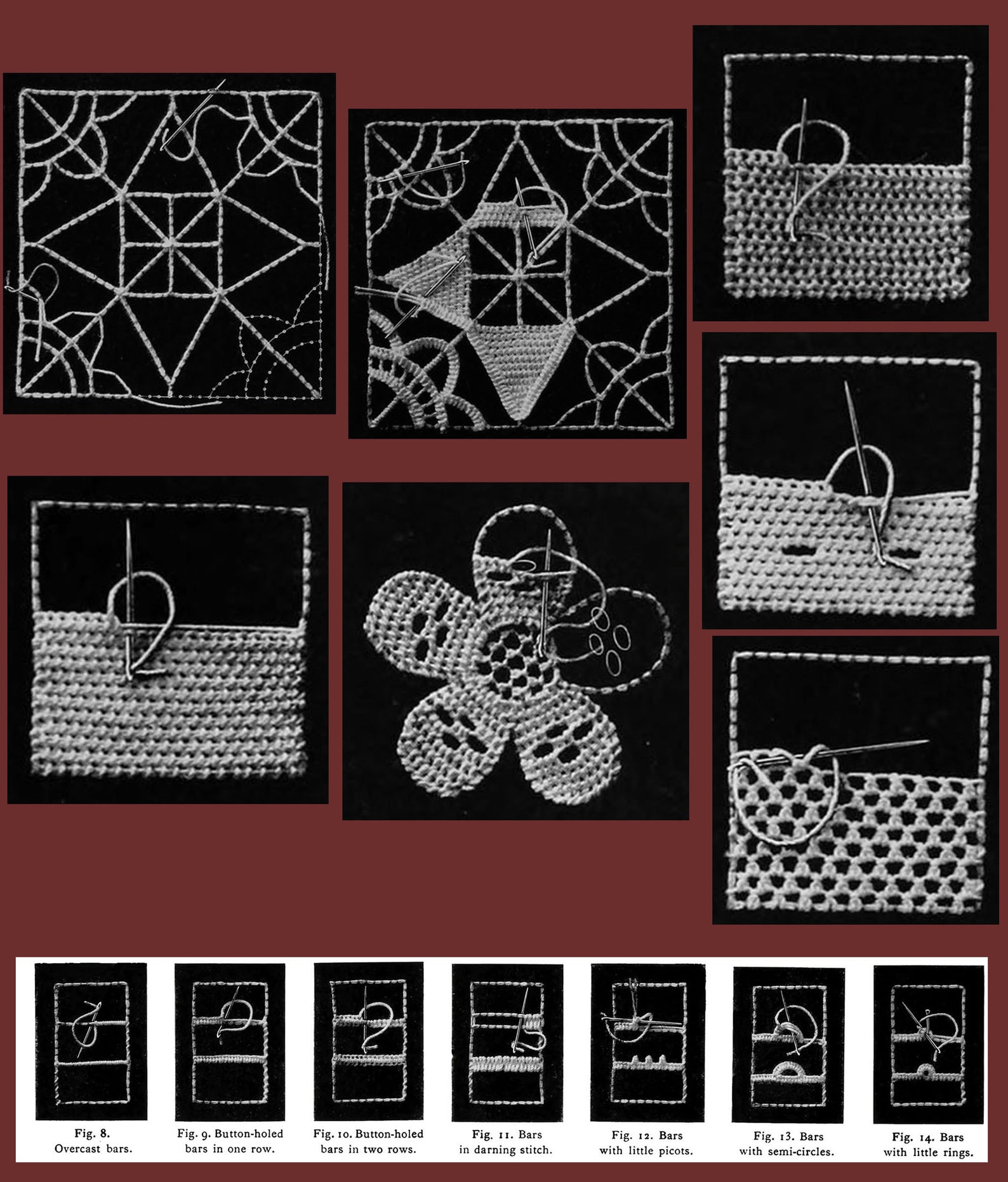DMC Needle Lace Patterns: C.1890 Vintage Victorian Needle Lace Patterns ...