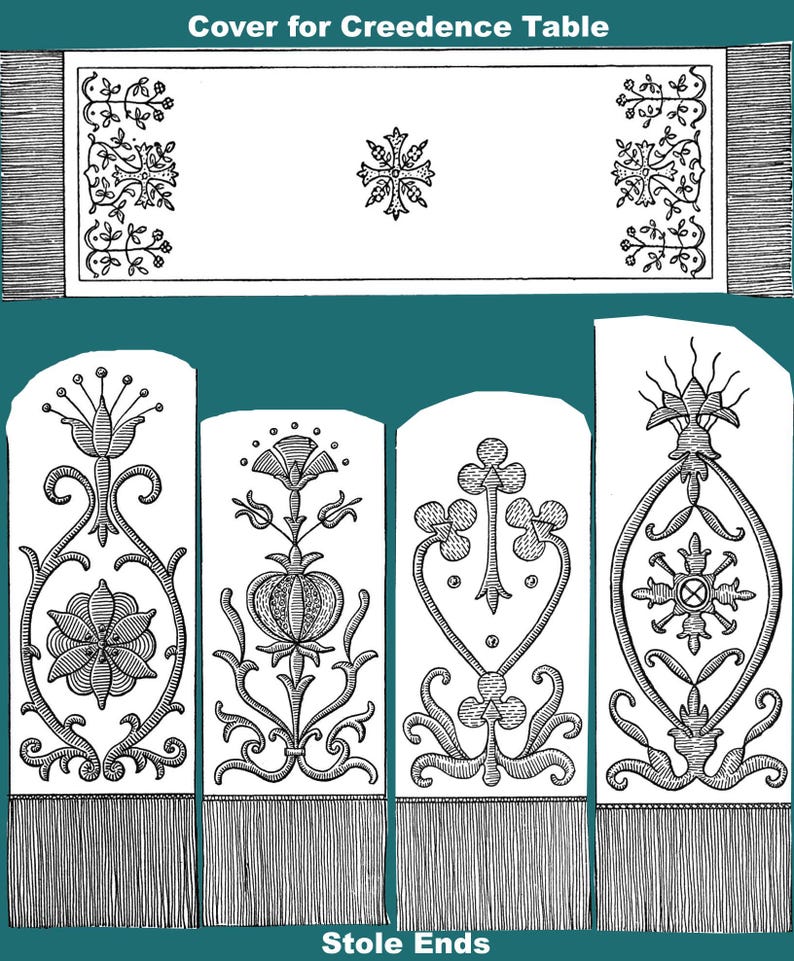 Butterick Victorian Art and Ecclesiastical Embroidery c.1898 Diagrams and Designs for Church & Home Decor (PDF Ebook) image 2