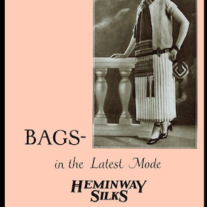 Heminway Bags #47 c.1920 - VIntage Patterns to Make Crochet Geldbörsen und Taschen (PDF Ebook DIgital DOwnload)