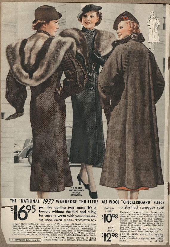 ヴィンテージ ベラス ヘス 1936-37 冬季ファッションカタログ (PDF