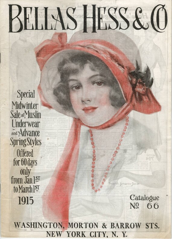 Vintage Catalog - Bellas Hess c.1915 Winter (PDF - EBook - Digital Download)