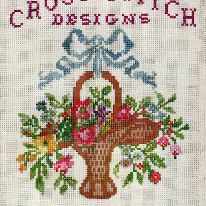 Sophie LaCroix #7 c.1914 - Book of 100 Year Old Cross Stitch Designs in Color! (PDF EBook - Digital Download)