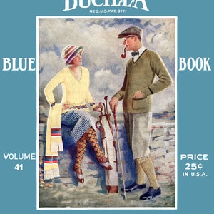 Bear Brand Blue Book #41 c.1922 - Knitting & Crochet Sweaters, Swim Wear and Sports Wear