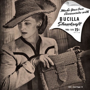 Bear Brand #326 c.1943 - Forties Era Patterns for Accessories in Knitting & Crochet (PDF EBook DIgital Download) Plus FREE Additional Book!