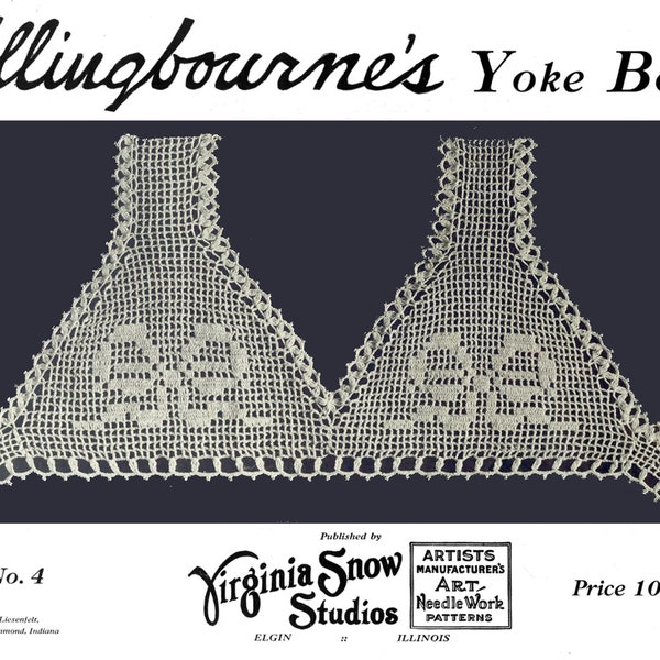 Collingbourne's #4 c.1907 (PDF _ EBook - Digital Download) Vintage Patterns for Crochet Yoke Book