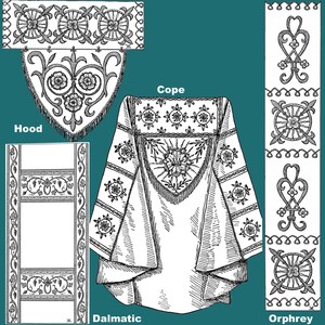 Butterick Victorian Art and Ecclesiastical Embroidery c.1898 Diagrams and Designs for Church & Home Decor (PDF Ebook) image 5