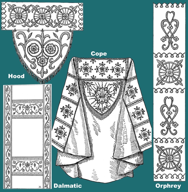 Butterick Victorian Art and Ecclesiastical Embroidery c.1898 Diagrams and Designs for Church & Home Decor (PDF Ebook) image 5