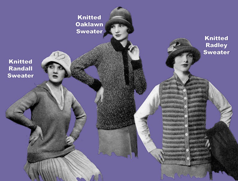 Fleisher's Knitting & Crochet Manual #22 c.1925 HUGE Pattern Book of 1920s Fashions for Women Men and Children eBook (PDF Download) image 3