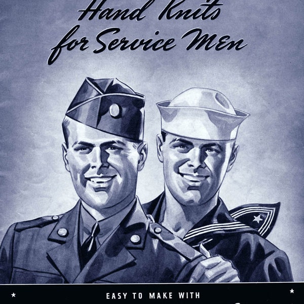 Bear Brand  #318 c.1940 - Practical Warm Hand Knittting Patterns for Service Men (PDF EBook Digital Download) Plus FREE BOnus Book!