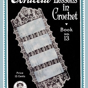Corticelli Lessons in Crochet #13 c.1920 (PDF - EBook - Digital Download) Vintage Fashions Patterns