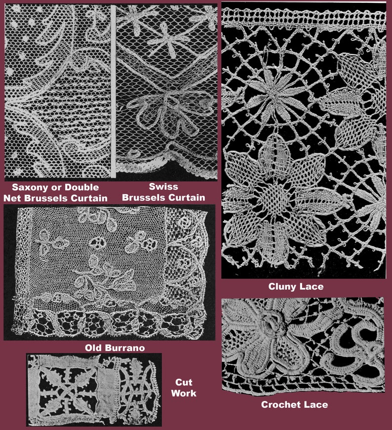 The Lace Dictionary C.1913 by Clifford Including Historic & Etsy