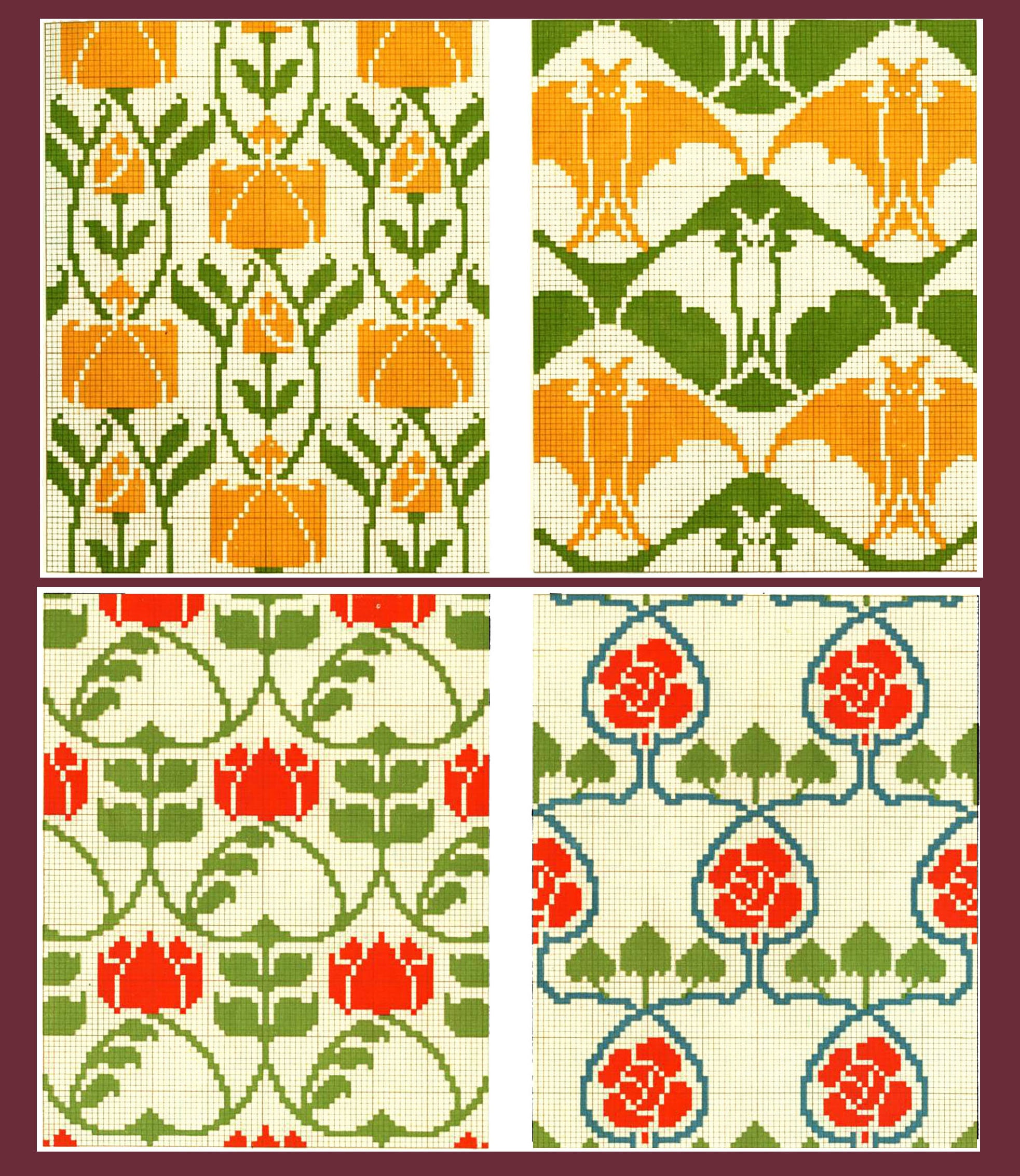 1920s DMC Cross Stitch Pattern Book: Alphabets & Designs (PDF Ebook) - Etsy