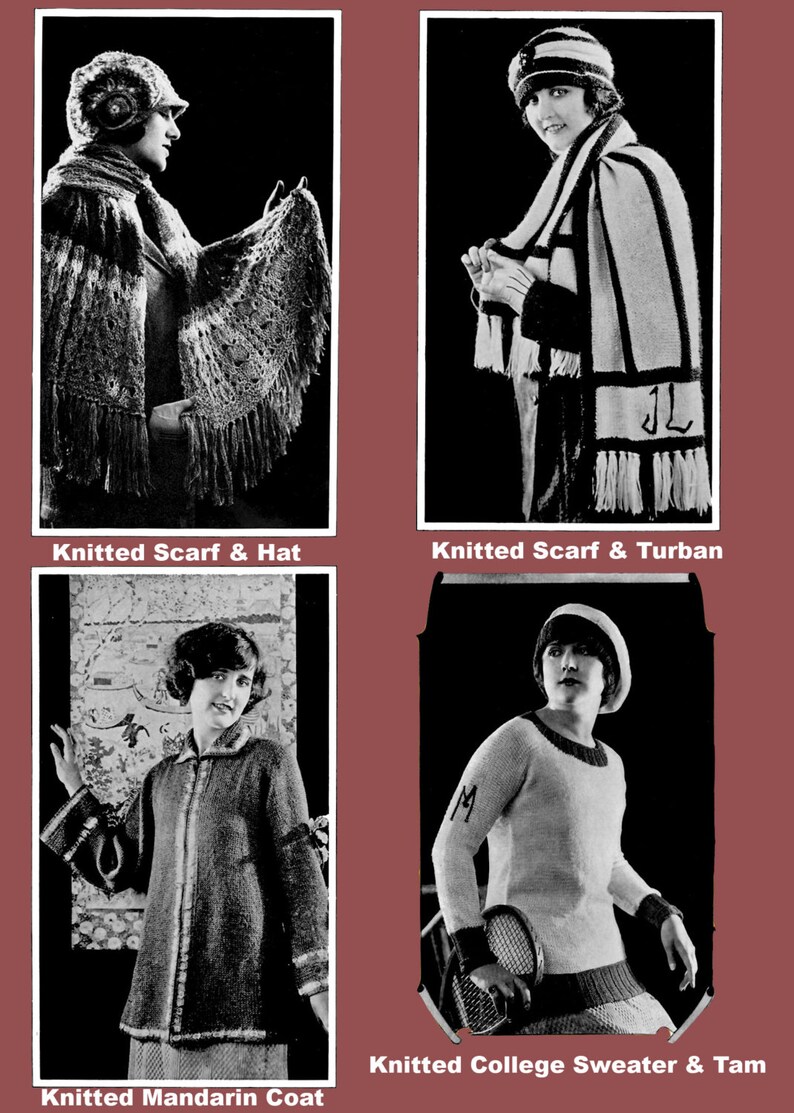 Minerva Knitting Book #18 c.1923 Including Helpful Bonus Pages PDF - EBook - Digital Download
