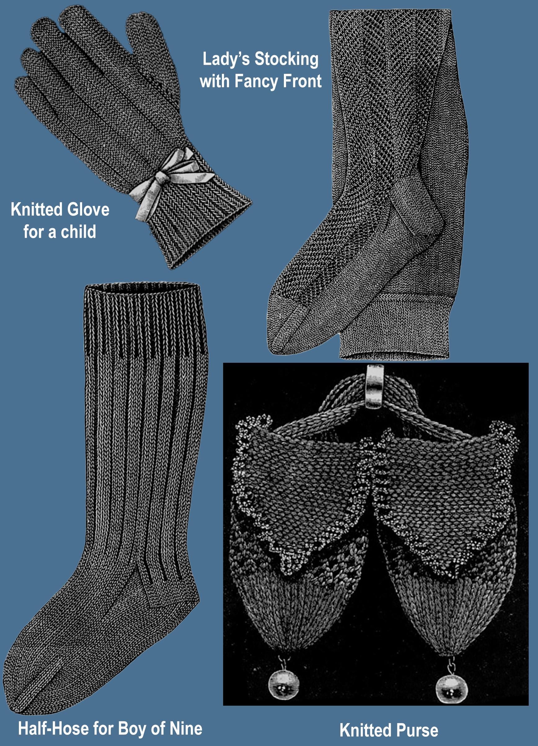 Weldon's #166 C.1898 Victorian Under Garments & Sock Knitting
