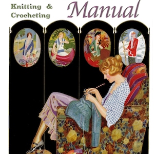 1920s Knitting & Crochet Patterns: Fleisher&#39;s Manual (PDF eBook)
