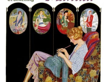 Fleisher's Instruction Book #21 c.1924 Fashions for Everyone 1920s Knitting & Crochet Patterns (PDF eBook)