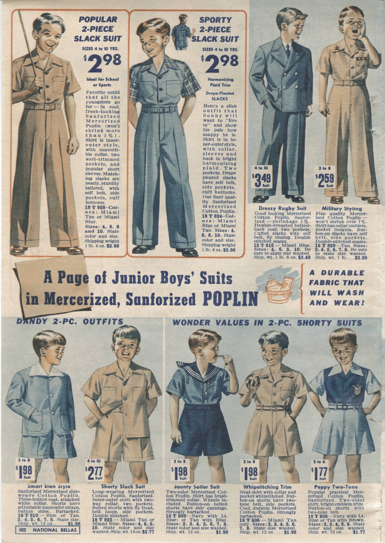 Vintage Catalog - Bellas Hess C.1945 Spring & Summer Catalog