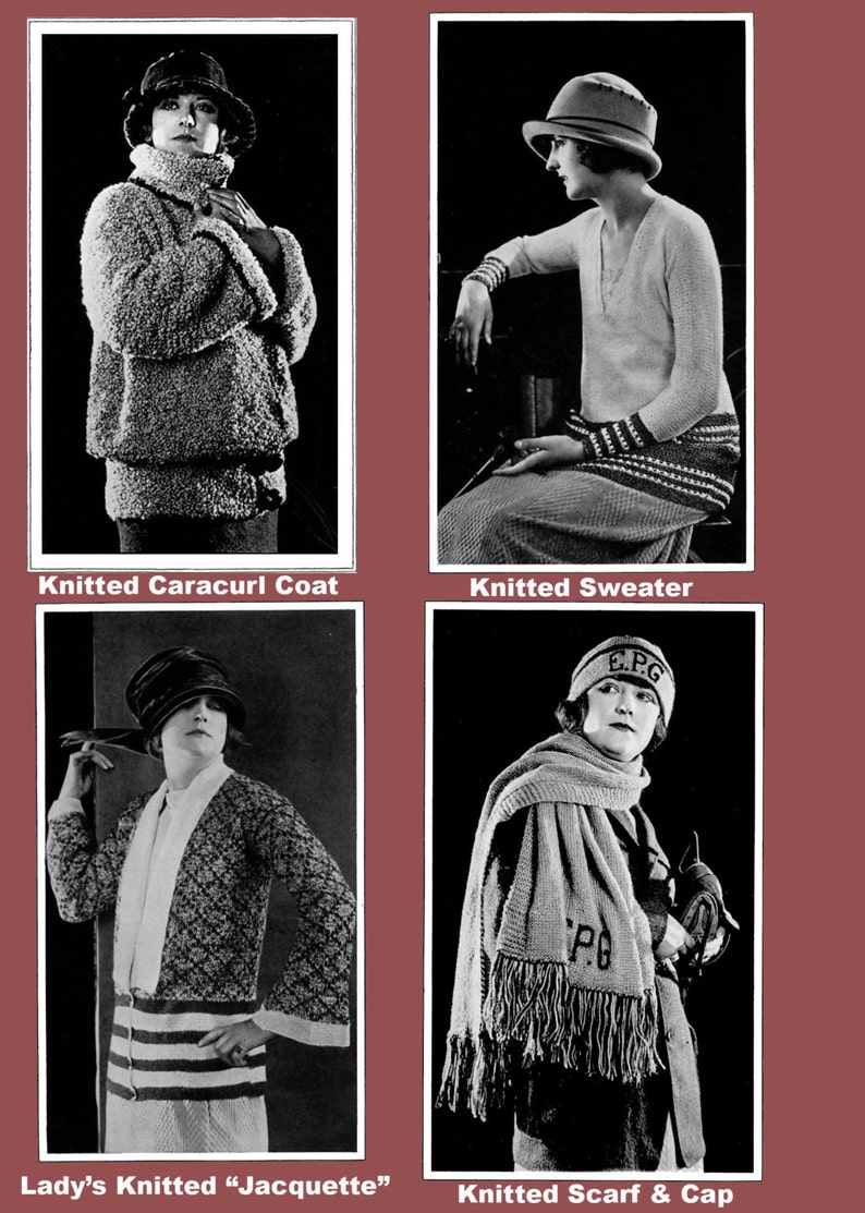 Minerva Knitting Book #18 c.1923 Including Helpful Bonus Pages PDF - EBook - Digital Download
