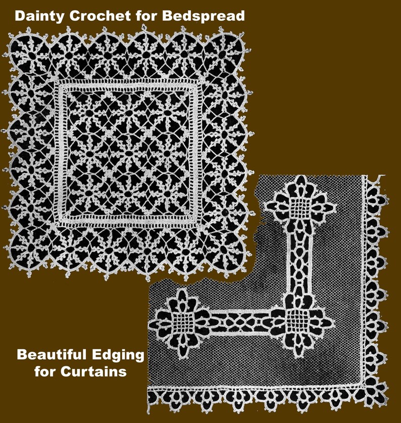 Novelty Arts 3 C.1915 Vintage Crochet Lace Yoke Patterns & Etsy