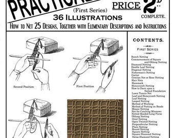 Weldon's 2D #21 c.1886 - Practical Netting (PDF E Book - Digital Download)