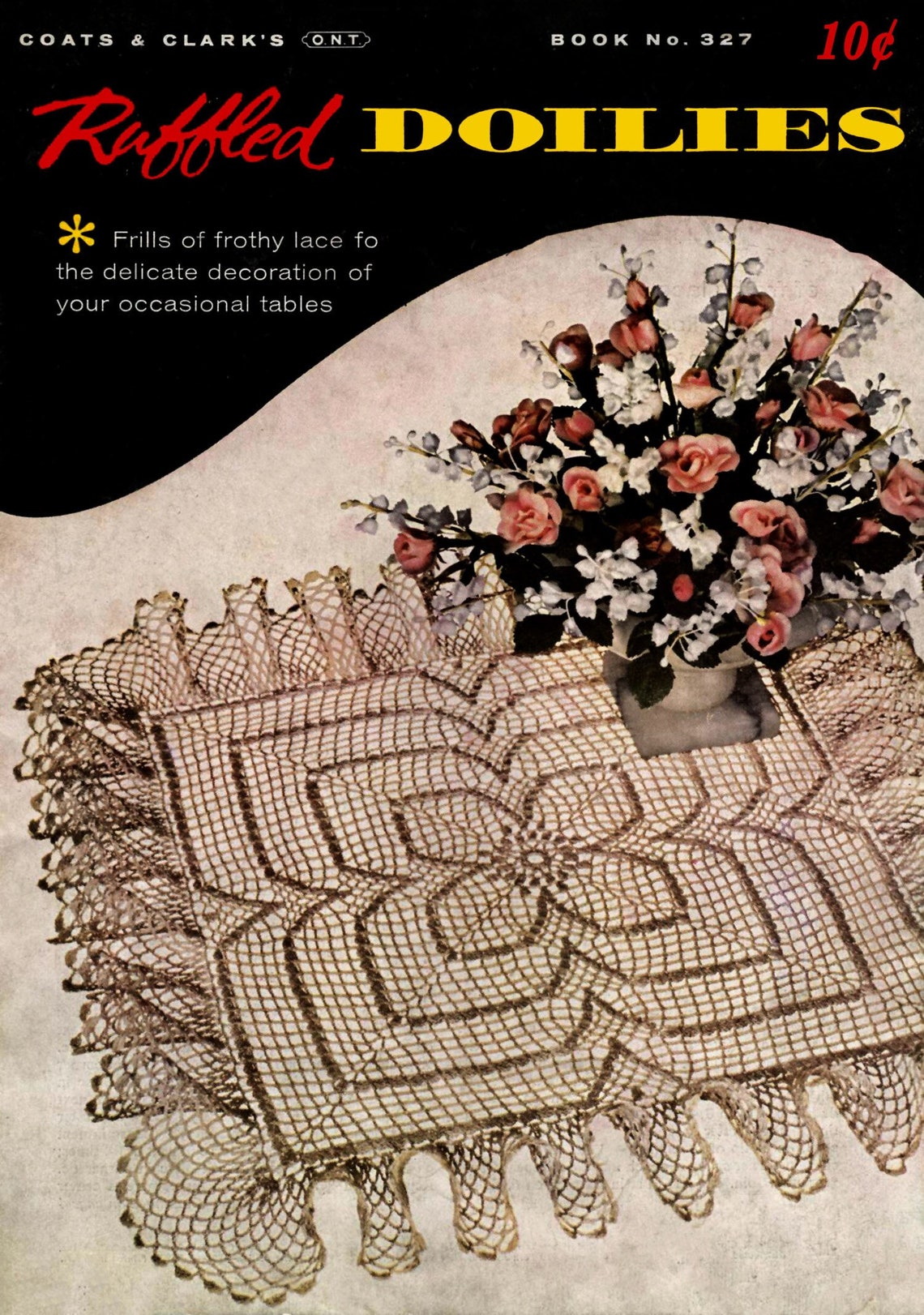 Ruffled Doilies Crochet Patterns From the 1950's Spool - Etsy