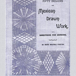 Borduurinstructies Mexicaans getekende werk: Victoriaanse techniek (pdf-e-boek)