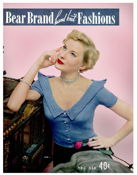 Bear Brand 338 C 1949 Lovely Forties Era Hand Knitting Patterns For Women Pdf Ebook Digital Download Plus Free Extra Book Bear Brand 338 C 1949 Lovely Forties Era Hand Knitting Patterns For Women Pdf Ebook Digital Download Plus Free Extra Book