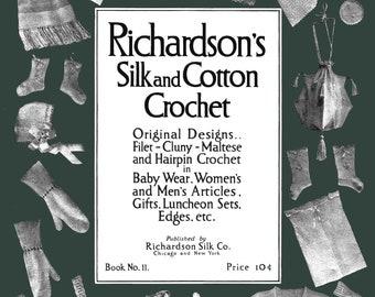 Richardson's Fashion Patterns #11 c.1916 Rare Vintage Knitting & Crochet Book (PDF - EBook - Digitaler Download)