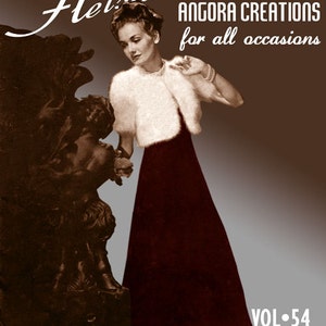 Fleisher&#39;s #54 c.1938 - Vintage Angora Creations in Knitting for all Occasions (PDF Ebook Digital Download) Plus Bonus Pages!