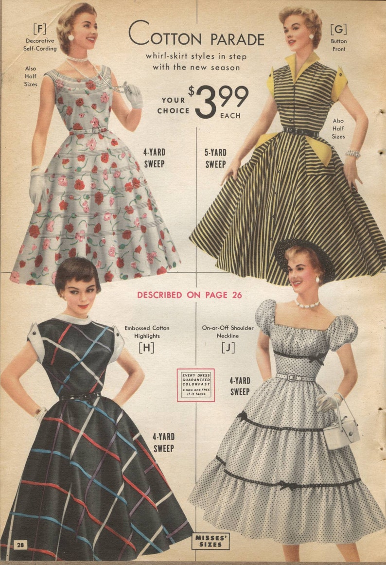 HUGE Vintage Catalog Bellas Hess C.1955 Spring/summer Etsy