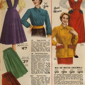 Vintage Catalog Bellas Hess C.1952 Fall & Winter Bargain - Etsy