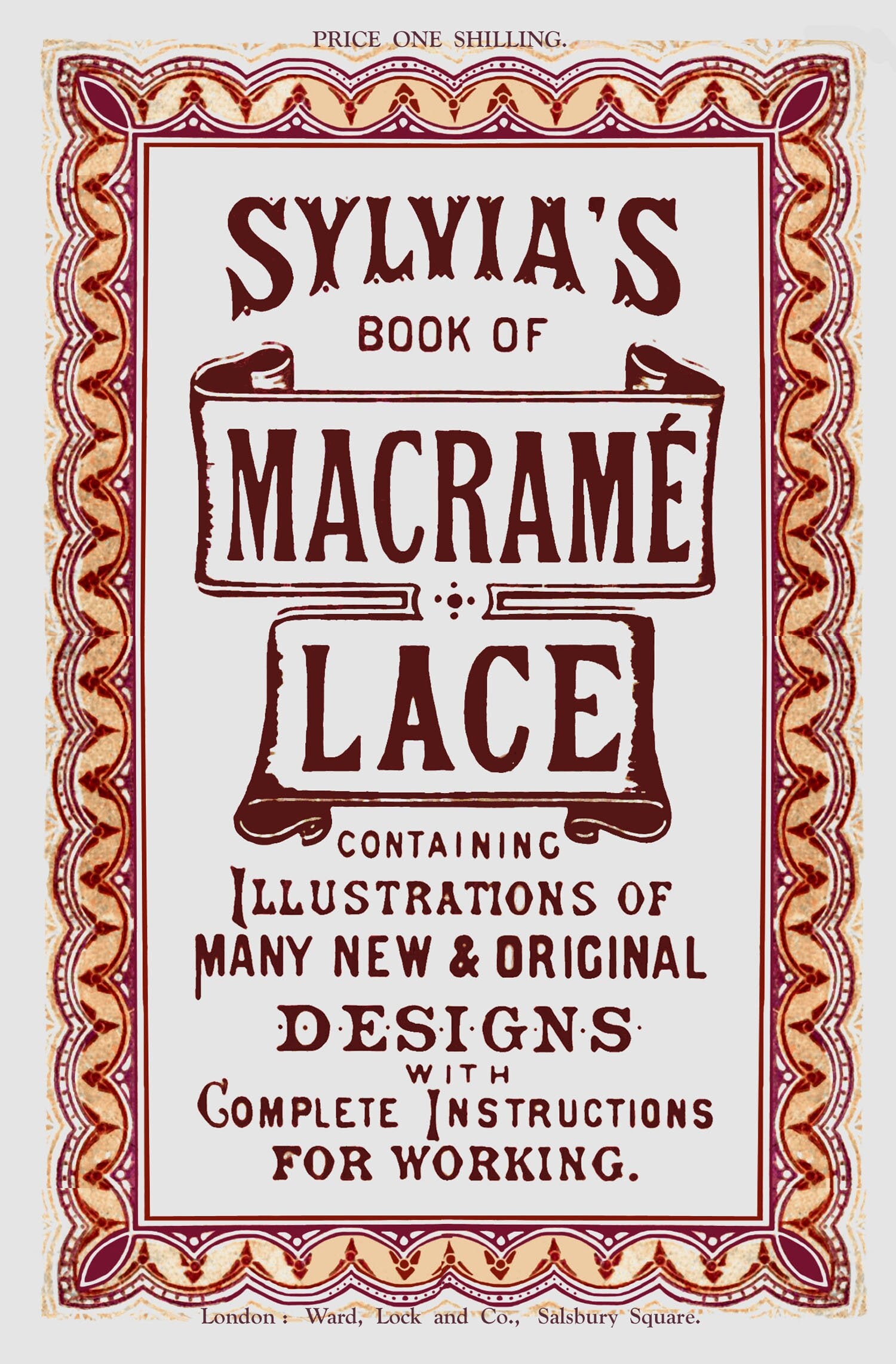 Sylvia's Macrame Lace C.1860 (PDF - Ebook - Digital Download