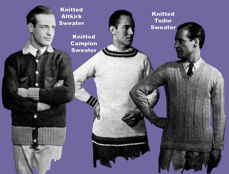 Fleisher's Knitting & Crochet Manual #22 c.1925 HUGE Pattern Book of 1920s Fashions for Women Men and Children eBook (PDF Download) image 14