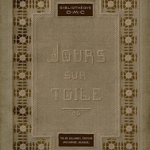 DMC Canvas Cutwork Embroidery c.1910 (Jours sur Toile) in French - Fancy Needlework for Cutwork (PDF eBook Digital Download)