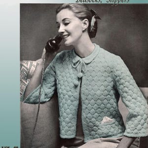 Vintage Knitting & Crochet Patterns for Bedjackets, Slippers (PDF Ebook)