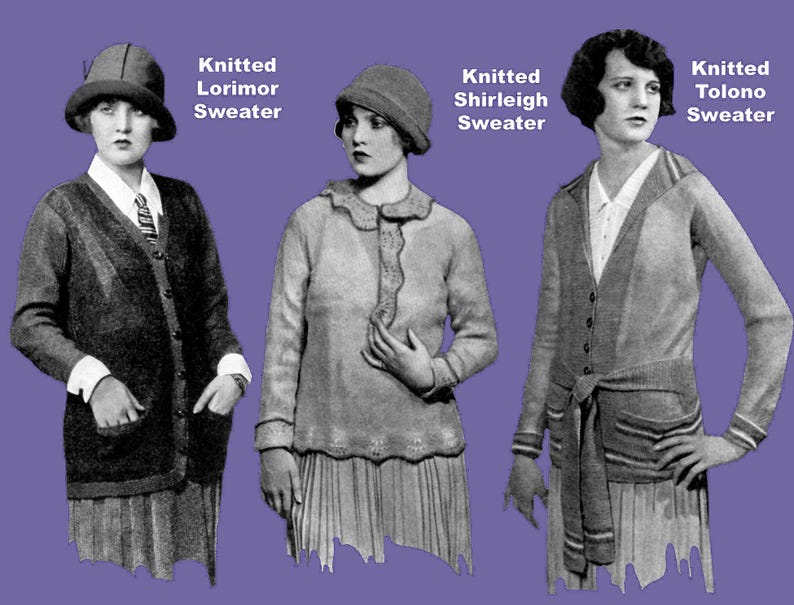 Fleisher's Knitting & Crochet Manual #22 c.1925 HUGE Pattern Book of 1920s Fashions for Women Men and Children eBook (PDF Download) image 6